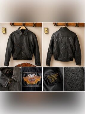 Harley-Davidson limited edition Brown Leather Bomber Jacket
